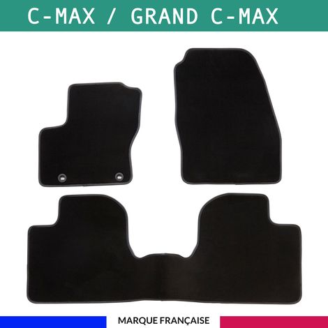 Tapis de voiture - Sur Mesure pour C-MAX (2010 - 2012) - 3 pièces - Tapis de sol antidérapant pour automobile (1/4)