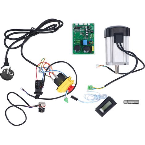 Kit de moteur de tour à courant continu sans balais, carte d'alimentation de commande principale pour MX210 WM210 220x750 220x600 8x16 1000W, prise ue 220V 4,5a 1,65nm (1/5)