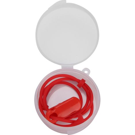 BTE Clip Cordon en Silicone Élastique Anti-Perte Sécurité pour Enfants Prothèses Auditives (Rouge) (1/5)