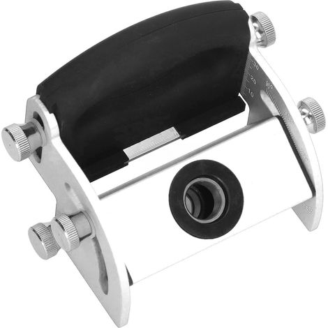 Winkelbohrhilfe für Holzbohrer, verstellbares Aluminium 0–90° mit transparenter Skala, Winkelbohrpositionierer, Silber (1/5)