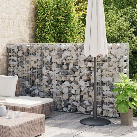vidaXL Mur à gabion avec couvercles Acier galvanisé 100x20x150 cm (1/5)