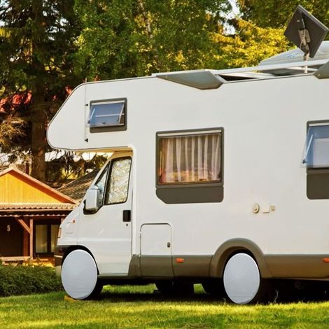 Lot de 4 Housses de Pneu, Housses de Protection de Roue imperméables universelles pour Caravane, remorque, Camping-Car, Voiture, Camion (27-29 Pouces)-DPZO