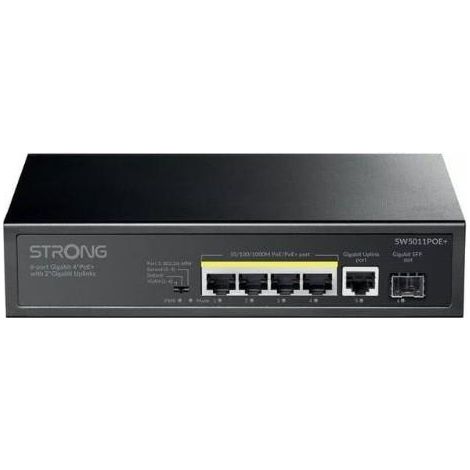 STRONG SW5011POE+ Switch PoE+ Gigabit de 6 puertos negro (1/3)