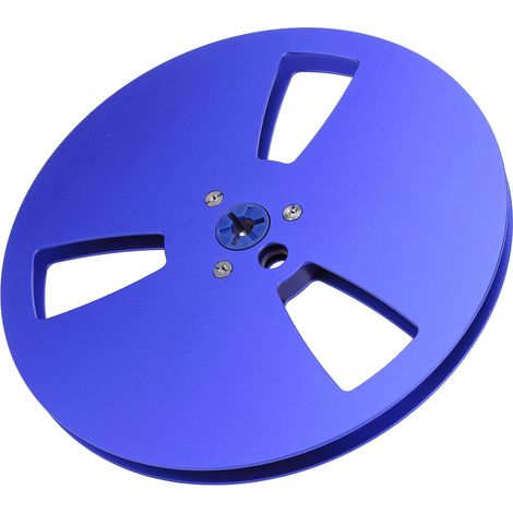 Bobine de bande magnétique vide 1/4" (7 pouces) pour TEAC, ReVox et Studer (1 pièce, bleue) (1/5)
