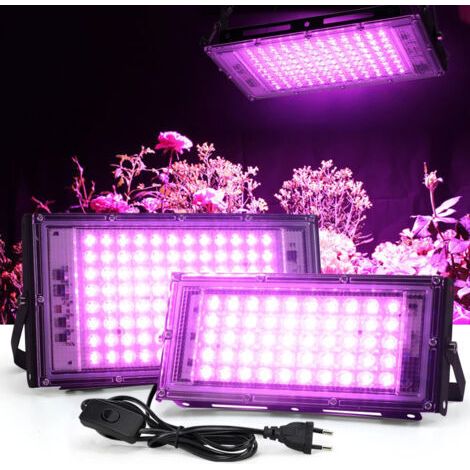 Projecteur UV LED 100W – Lumière noire IP65 imperméable – Eclairage effet pour aquarium et soirées – Angle de faisceau 120° (1/5)