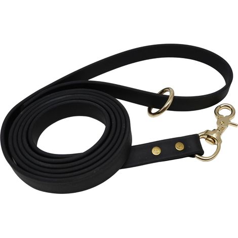 Laisse de Dressage pour Chien, biothane, 1,2 m, différentes Tailles et Couleurs (3/4, Noir) (1/5)