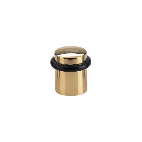 Butoir de porte laiton - Décor : Chromé - Diamètre : 37 mm - Hauteur : 40 mm - Matériau : Laiton - FOSUN (1/2)