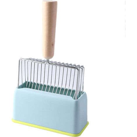 Pala para arena de gato con soporte, herramientas de limpieza para gatitos, pala para desechos con caja, kits de limpieza independientes, palas con soporte (1/5)