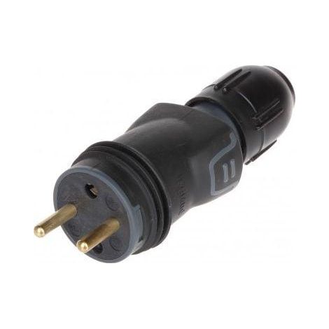 Legrand WTYCZKA PROSTA LE-50444 presa elettrica nera