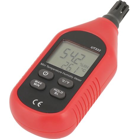 Thermomètre numérique LCD miniature Uni T UT333 avec capteur de température et d'humidité de l'air (1/5)