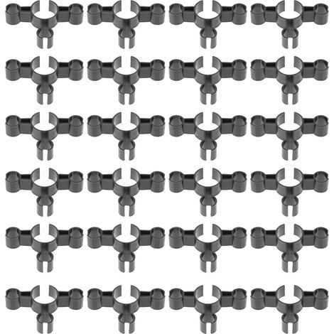 Lot de 24 Clips de Sécurité pour Bouteilles en Plastique Support Triple pour Bougies d'anniversaire Porte-Bougies Miniatures Robustes Accessoires de Fête pour Bouteilles de