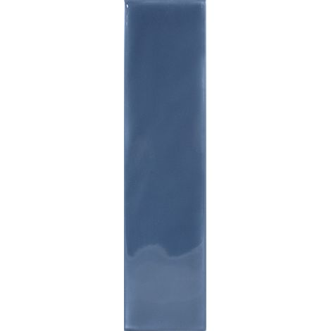 Carrelage mural faïence effet graphique GRADIENT ET GRADIENT DECOR 30x7,5cm - UNI 30x7.5cm Indigo Brillant -  - boîte de 0.44 m2 - Gioia Materia