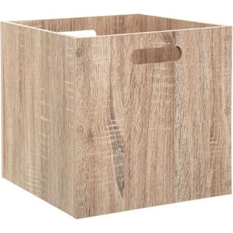 5Five Simply Smart – Boîte de rangement en MDF 31x31x31cm – Couleur naturelle – Compatible Mix n'Modul – Poids 2,25kg – Montage facile