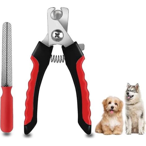 Coupe-griffes pour chiens et chats - Coupe-griffes pour chiens et chats de toutes tailles, avec lime à ongles offerte, coupe-griffes professionnel pour animaux de compagnie (1/5)