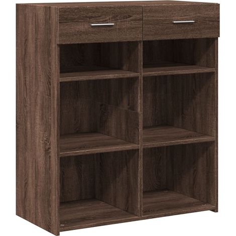 Credenza buffet cassettiera mobile contenitore organizer cucina soggiorno soggiorno 80 x 42,5 x 93 cm derivati del legno marrone 020031433