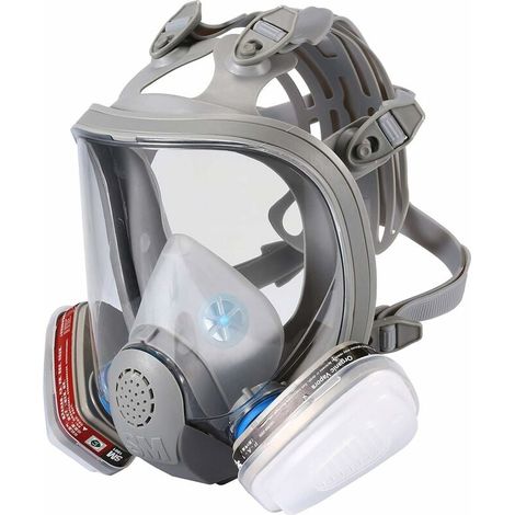 Masque Integral - Filtre Particules Et Gaz Organiques - Pour Travaux De Peinture Spray Rénovation Décoration Pesticides - 1 Pièce (1/5)
