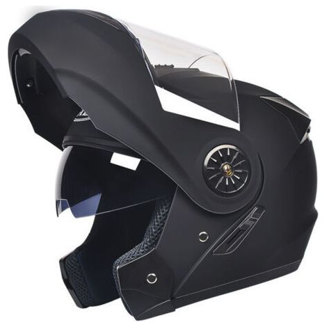 Negro mate, (55-60 cm) - Cómodo y moderno, protección óptima para desplazamientos urbanos y por carretera (1/4)