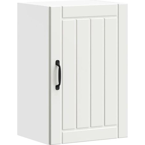 Armario de pared de cocina de diseño moderno con espacio de almacenamiento 40 x 31 x 60 cm madera de ingeniería blanca 020050142 (1/5)