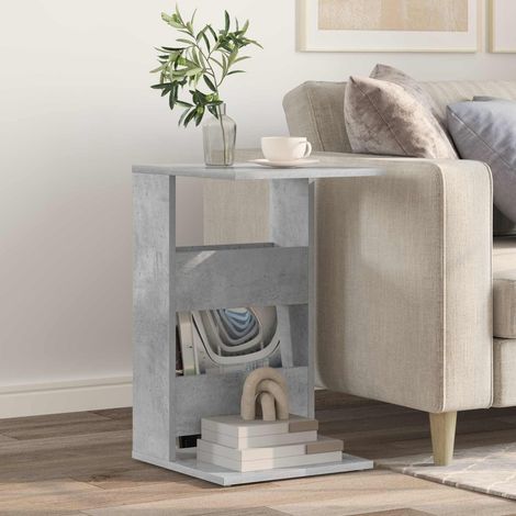 Mesa lateral Gris Concreto 40 x 35 x 60,5 cm