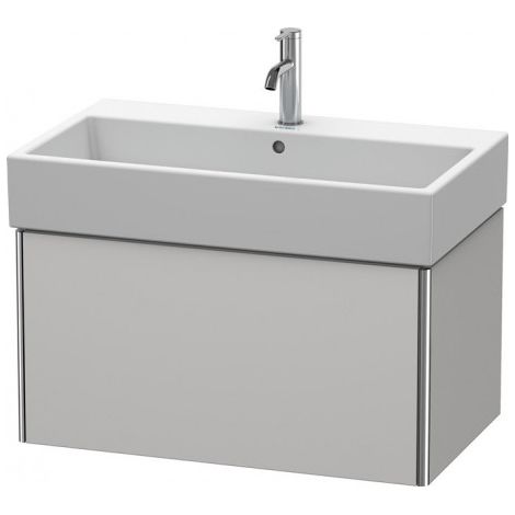 Duravit XSquare Vanity unit à suspension murale 78,4x 46,0 cm, 1 tiroir, pour lavabo Vero Air 235080, Couleur (avant/corps): Laque mate en soie Nordic White - XS409503939