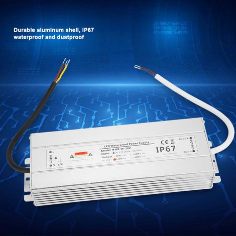 Alimentation pour ruban LED 24 V 120 W 5 A, étanche IP67, transformateur de commande LED (1/5)