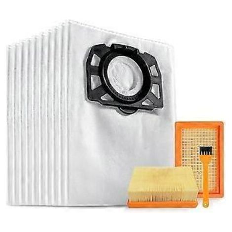 10 sacs d'aspirateur KFI 487 avec 2 filtres KFI 4410 pour Karcher WD4 WD5 WD6 WD5P WD6P MV4 2.863-0-NANOTEH (1/5)