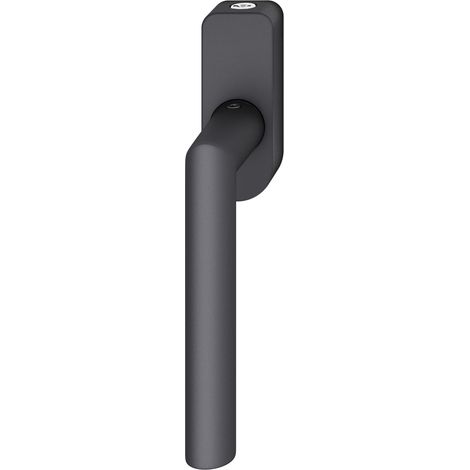 FSB Fenstergriff 34 1076 abschließbar ovale Rosette, Aluminium schwarz matt (1/4)
