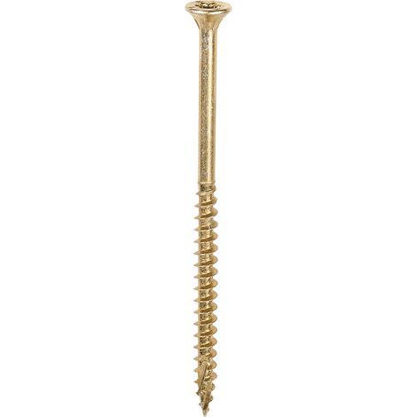 TIMCO C2 Clamp-Fix Multi-Purpose Premium Countersunk Gold Woodscrews - 4.0 x 70