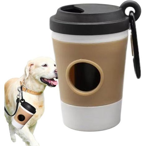 Hundekotbeutelhalter Abfallorganizer Für Spaziergänge mit dem Hund Kaffeetassenförmiges Design 8 cm hoch Nicht spezifiziert (1/5)
