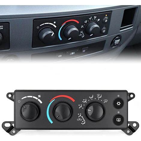 Pannello di controllo del clima compatibile con Dodge Ram 1500, 2500, 3500 e Dodge Dakota 2006-2008, modulo di controllo del clima sostitutivo per P55056569AC e 55056569AE