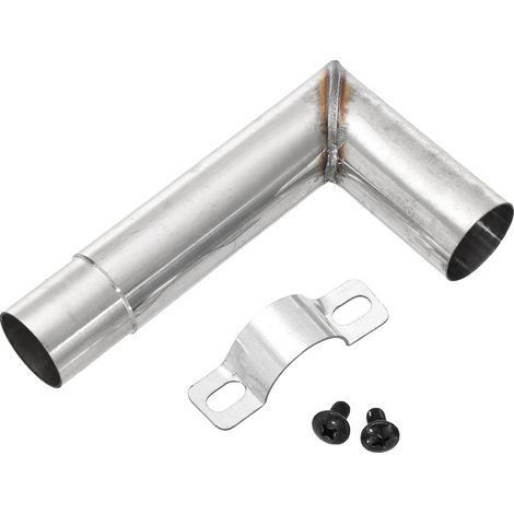 Tubo de escape de acero resistente a altas temperaturas, 300 mm de longitud, 60 mm de diámetro, 1,2 kg de peso, ajuste universal. (1/4)
