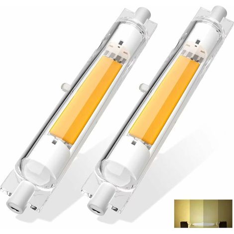 2er-Pack R7S LED 118 mm, dimmbar, 20 W, neutralweiß (4500 K), flimmerfrei, lineare R7S 118-mm-LED-Lampe als Ersatz für Halogenlampen