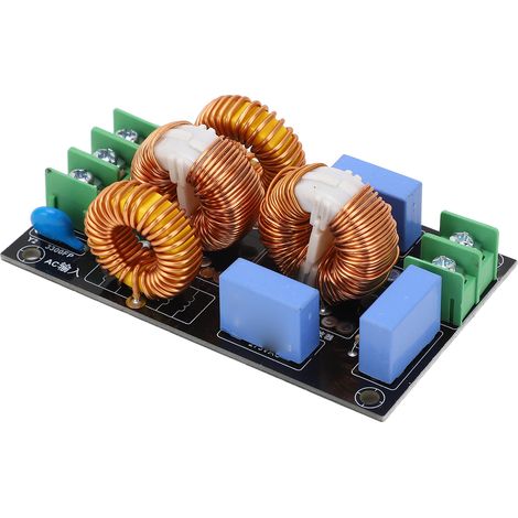 4A FCC EMI-Leistungsfiltermodul, 3-stufiger Hochfrequenz-Audioverstärkerfilter, AC110V–250V (1/5)