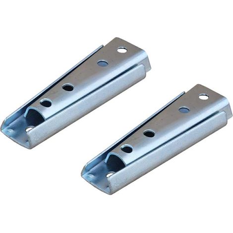2 Paires de Supports de Fixation Murale de Panneau de Tête de Lit de 12cm, Connecteur de Meubles de Suspension à Emboîtement, Connecteur de Canapé Sectionnel en Métal Pour Canapé, Lit (1/5)