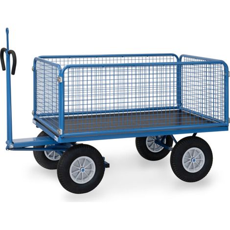 fetra Chariot à plateau 6435PZ avec anneau de remorquage
