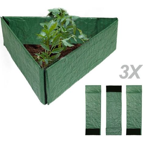 Combined Garden Lawn Edging, Decorative Plastic Garden Edging, Portable Garden Edging for Lawn, Garden, Flower Bed, Fence 3 Plant Fences