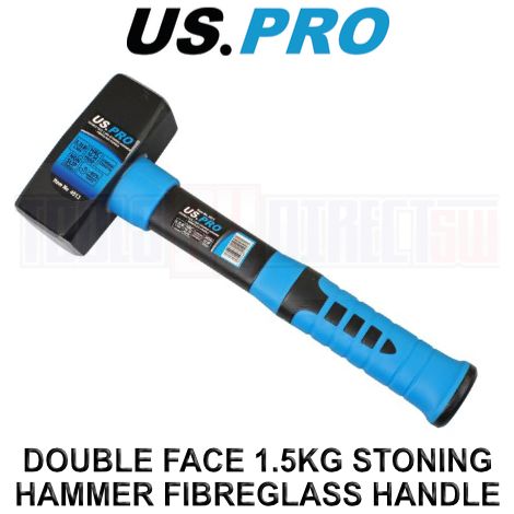 US PRO Stoning Hammer 1.5kg Sledge Hammer Fibreglass Handle Club Lump 4513 (1/3)