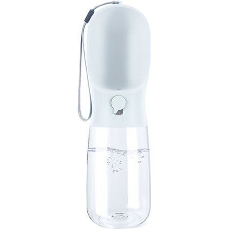 Bouteille d'eau pour chien, bouteille d'eau de voyage portable pour promener le chien, fontaine à boire extérieure multifonctionnelle pour chiens et chats (1/4)