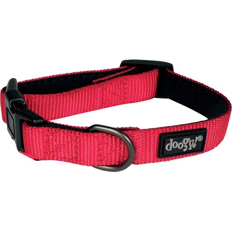 Collier nylon chien Classica Rouge Doogy Taille : XS