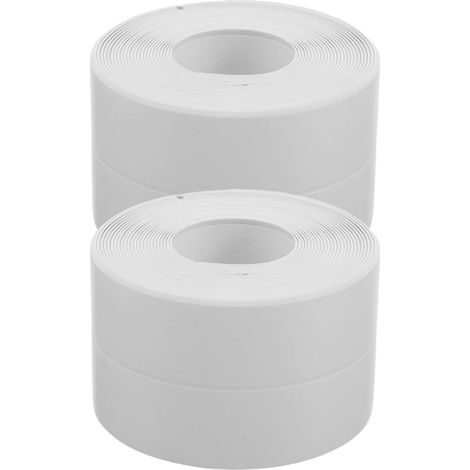 Bandes de protection auto-adhésives pour bords meubles, 2 rouleaux 37 cm x 32 m, ruban PVC (1/5)