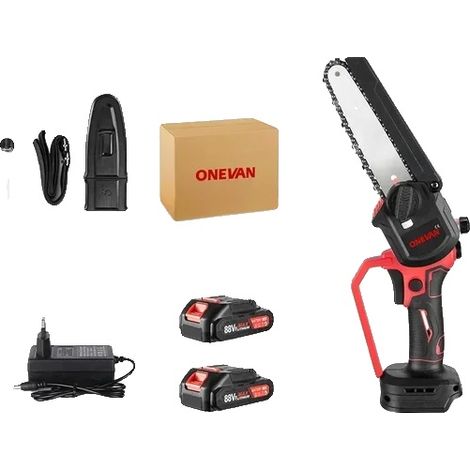 Mini tronçonneuse électrique, 2500W de puissance, rechargeable et portable (1/2)