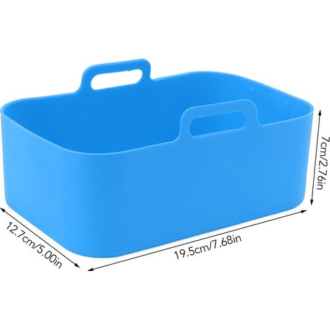 Ortviai Cuve en silicone pour friteuse air Ninja DZ201 Foodi 8QT – 2 pièces, bleu, 19,5 x 12,7 x 7 cm (1/4)