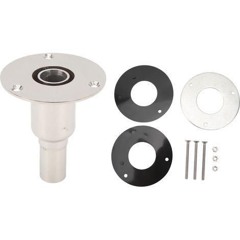 Raccord de coque échappement 22mm, douille en tube inox 316, pour ventilation chauffage diesel de bateau, sortie droite (1/5)