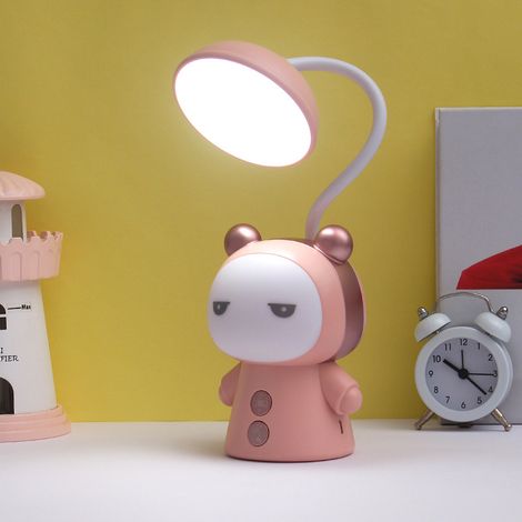 Lampe de bureau LED pour enfants et s, commande tactile, rechargeable, style kawaii (1/5)