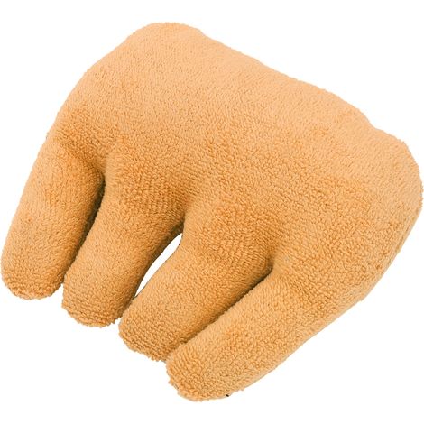 Coussin de rééducation pour la main avec séparateur de doigts et poignée de renforcement musculaire (1/5)