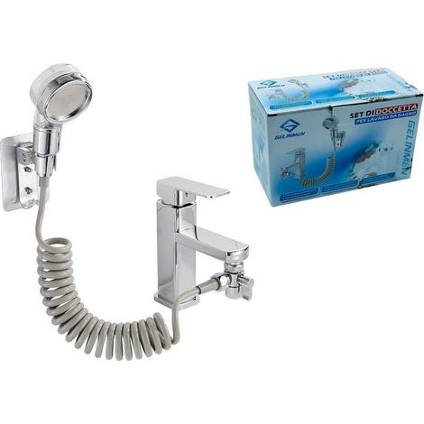 Set doccetta da lavabo per lavandino e bagno con doccia e tubo flessibile 3 IN 1 (1/3)