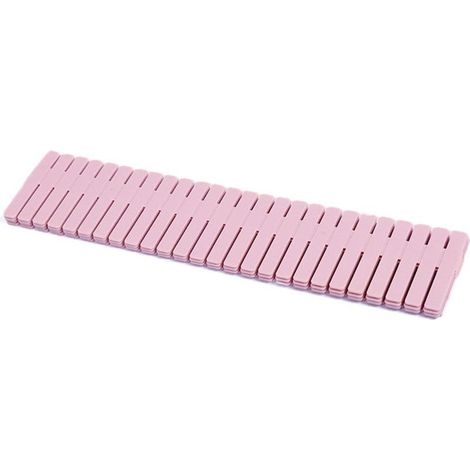 DIY Organisateur de Tiroir Separateur Tiroirs Ajustables 8PCS Séparateurs de Tiroirs Rose Pour Fournitures de Bureau Chambre à Coucher Cuisine Ustensiles de Maquillage (1/4)