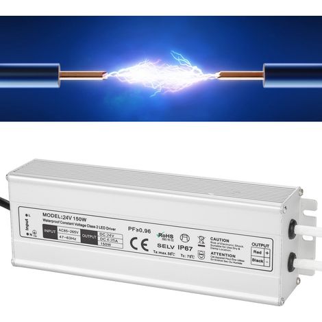 150-W-Schaltnetzteil IP67 wasserdicht mit LED, 24-V-Wechselstromausgang (europäischer Standard) (1/5)