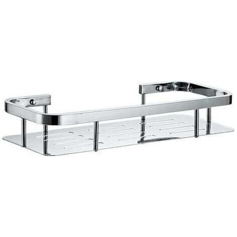 BARKBUSTERS Panier de Douche en Acier Inoxydable - Étagère Baignoire Salle de Bains Bac Support Tablette Coin Murale (1 étage, Acier Inoxydable )
