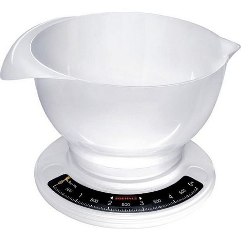 Soehnle Kitchen Scales Báscula de Cocina, White, 52 x 24 x 15.5 cm